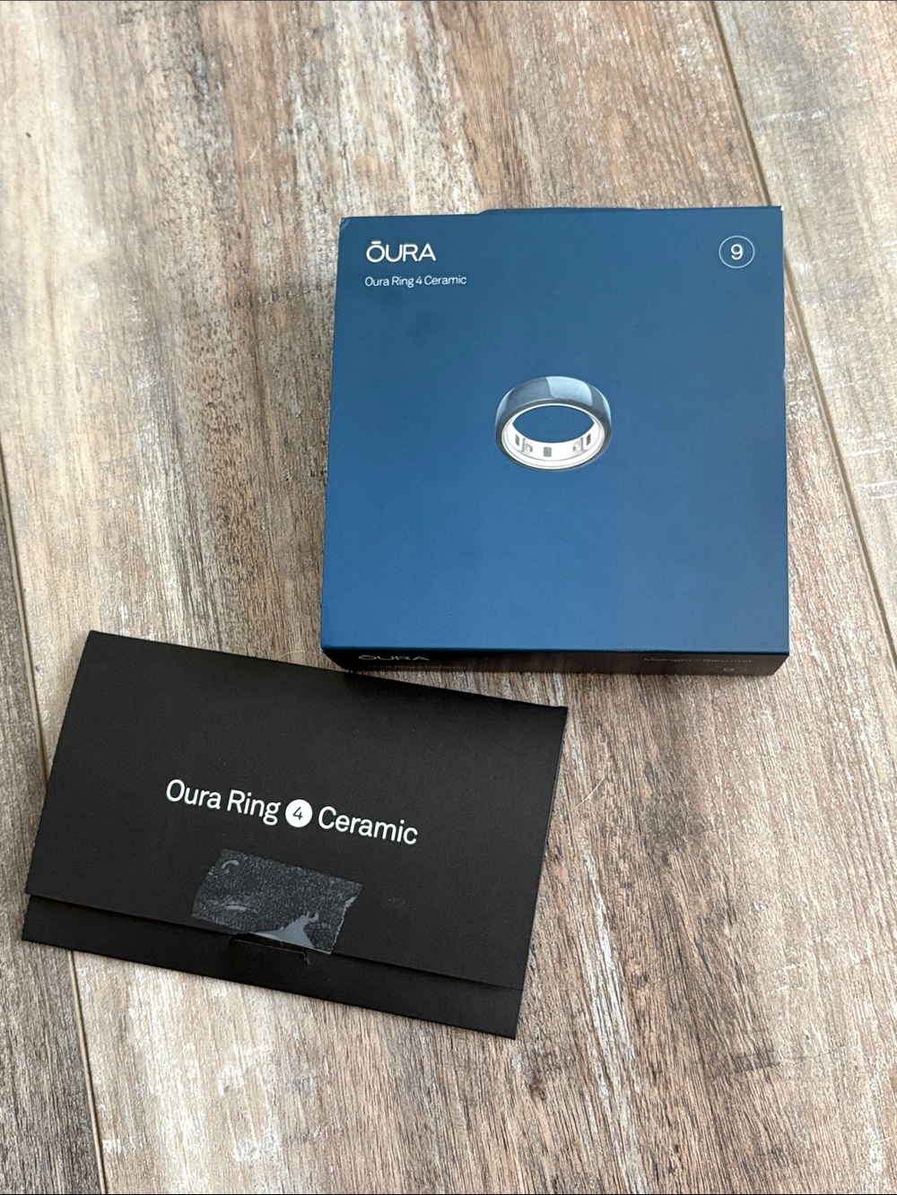 Oura Ceramic ring - navy blue size 9